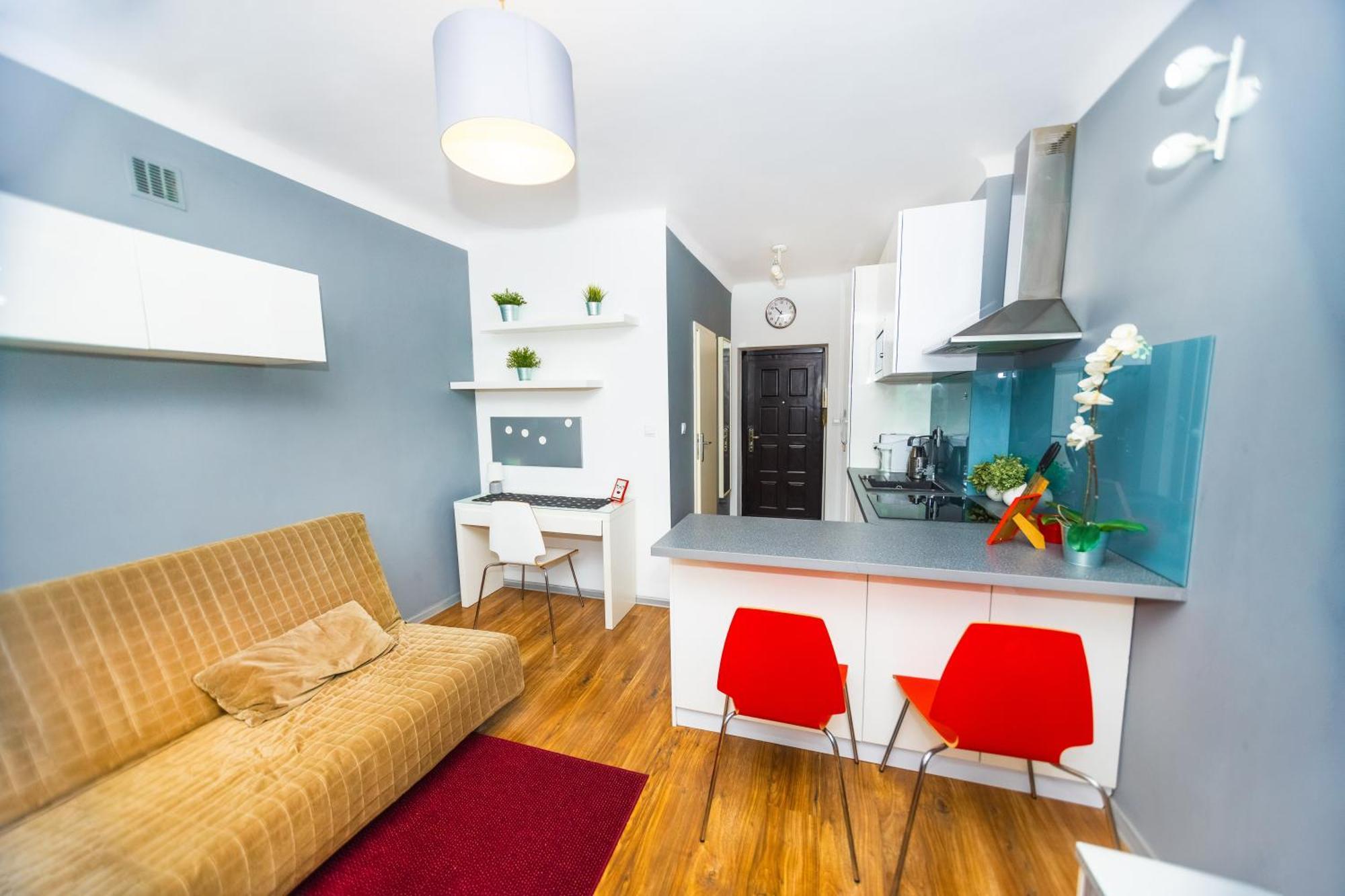Cozy Studio Next To The Metro And City Center Varşova Dış mekan fotoğraf